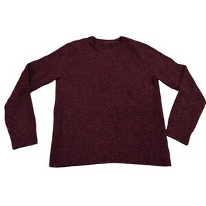 & other stories burgundy wool mohair blend sweater
